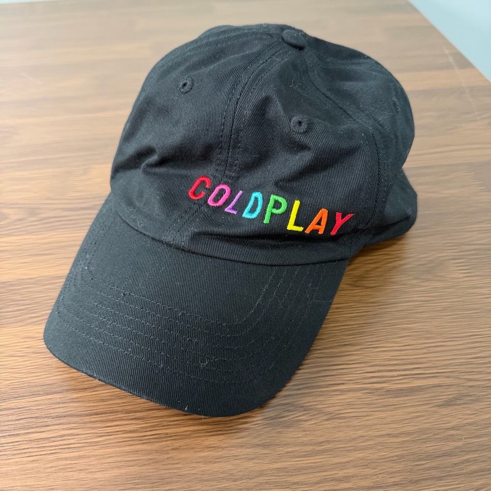 Coldplay Unisex Rainbow Logo Music of the Spheres Tour Baseball Hat